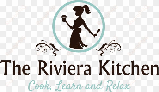 cooking school and private catering - cartoon cake logo with characters