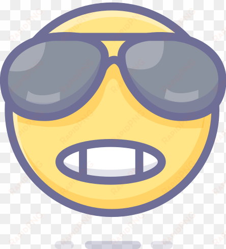 cool emoji emoticon face smiley emoji icon free of - emoticon