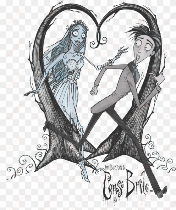 corpse bride runaway groom men's ringer t-shirt - corpse bride drawing love