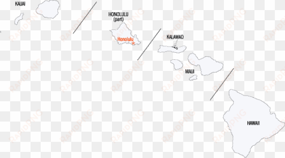 county map of hawaii - diagram