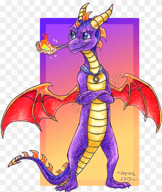 crayon spyro doodle - spyro