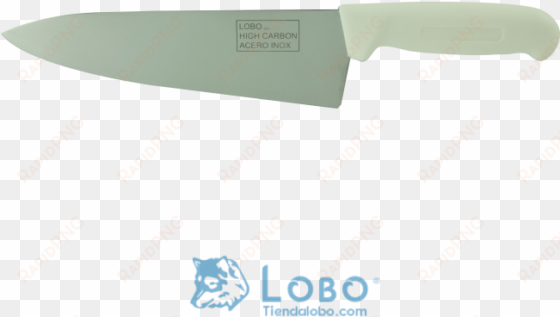 cuchillo cheff profesional acero inoxidable blanco - hunting knife