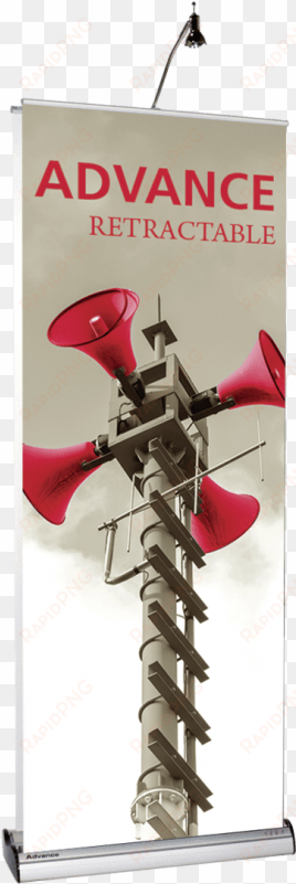 custom crescent retractable banner stand, 34.88" w