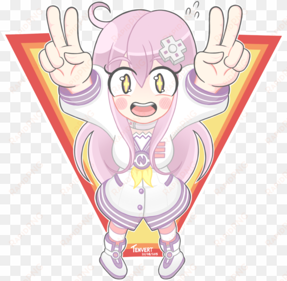 cute victory sign nepgear - cartoon