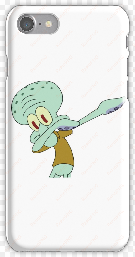 dabbing squidward sticker iphone 7 snap case - squiddy dab