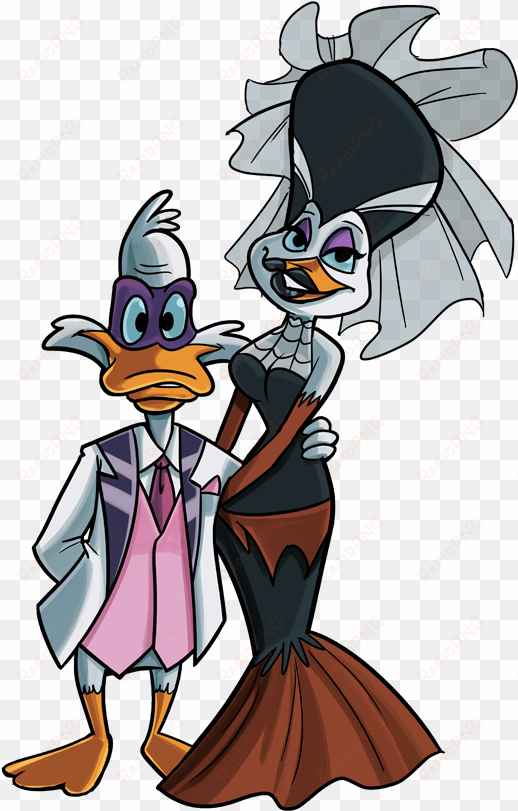 darkwing and morgana by stevenraybrown - darkwing duck morgana kiss
