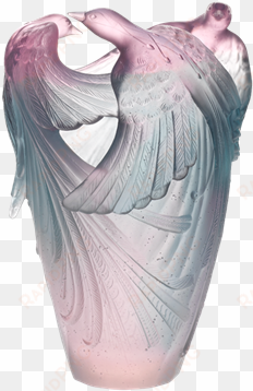 daum crystal bird of paradise vase