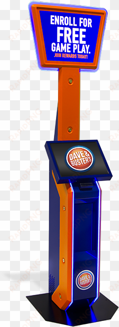 dave & buster's loyalty rewards gaming kiosks - dave and busters kiosk