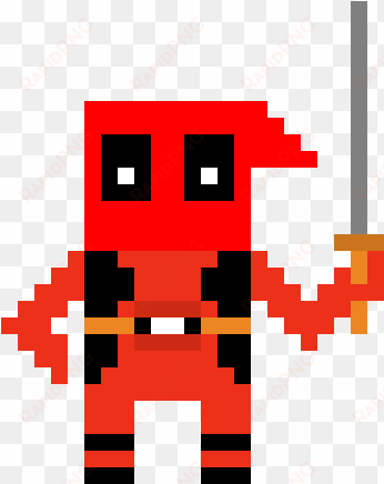 deadpool pixel - cartoon