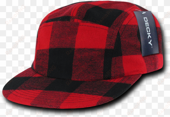 decky 5 panel solid racer racing jockey biker cap caps - decky 984 5 panel plaid racer caps - red plaid