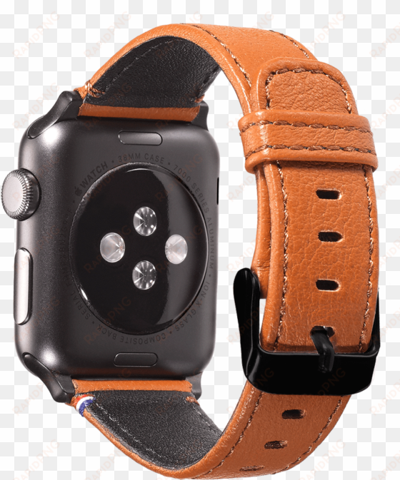 decoded leather strap for apple watch - decoded - watch strap - brown - for apple watch (42
