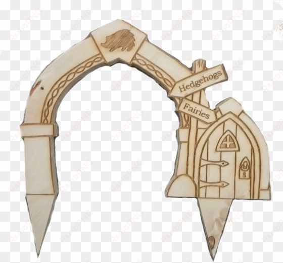 'decorate your own' wooden doorway - triumphal arch