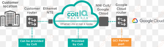 dedicated cloud access includes a range of connectivity - graphic design