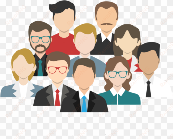 dedicated development team - human resource management png
