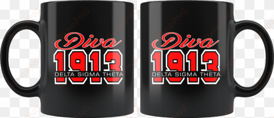 delta sigma theta black mug - mug
