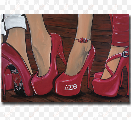 delta sigma theta clip art - delta sigma theta heel