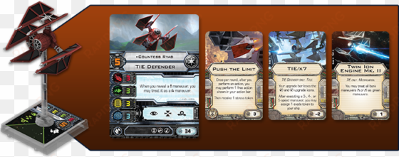 demonstrating how the activation phase is dominating - fantasy flight games - x-wing miniatures game imperial