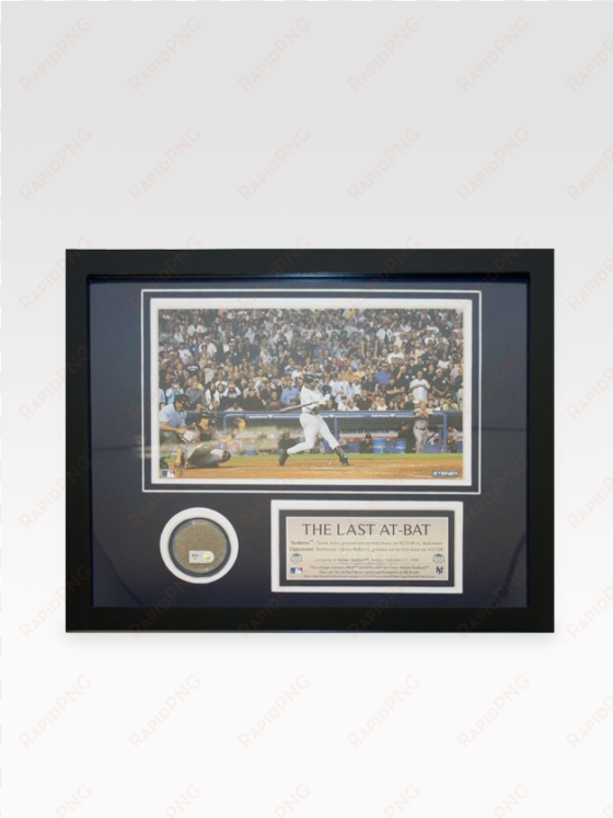 derek jeter last at-bat at yankee stadium dirt collage - steiner sports derek jeter last at-bat