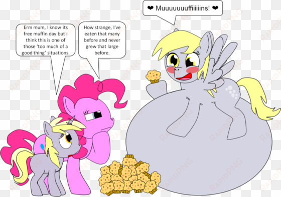 derpy ate too many muffins - muffin