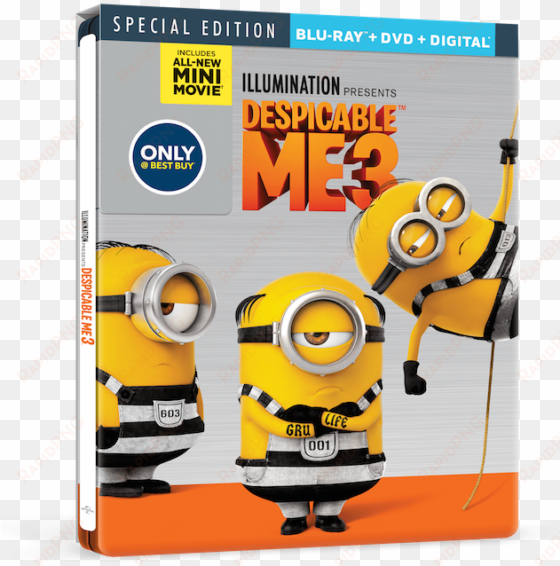despicable me 3 blu-ray - despicable me 3 [4k uhd+bd steelbook limited edition]