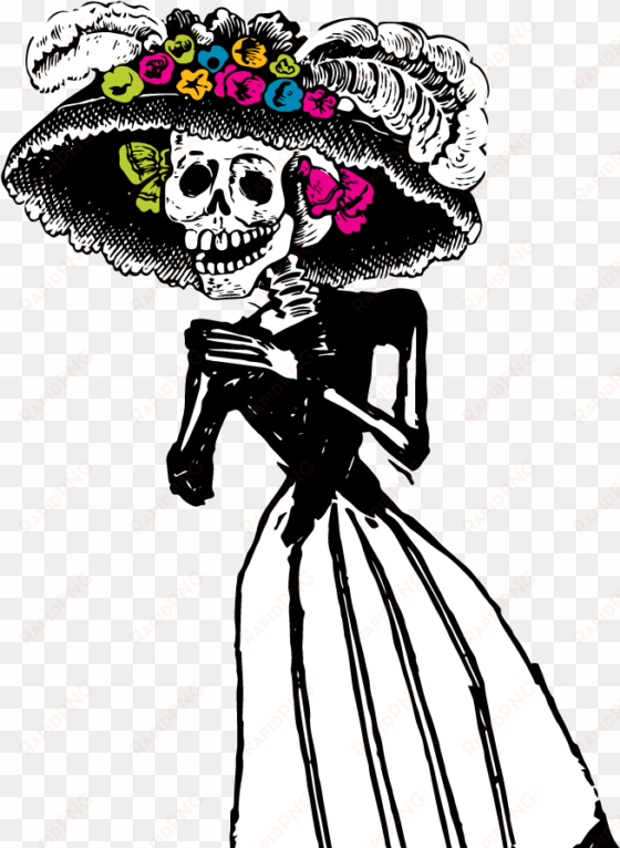 dia de muertos catrina dibujos