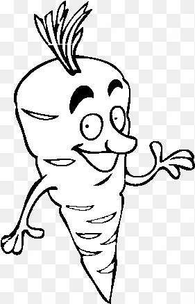dibujo de señor zanahoria para colorear - zanahoria dibujo