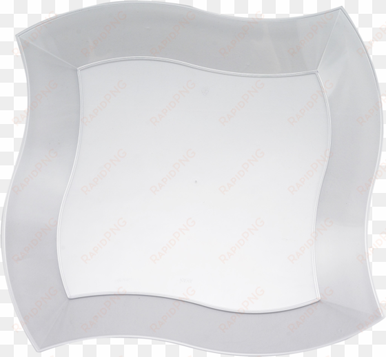 disposable clear plastic wave 10" dinner plates - lampshade