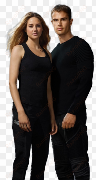 divergent, theo james, and shailene woodley image - inside divergent: the initiate's world [book]