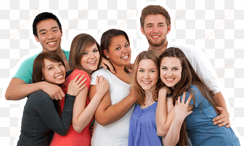 diverse group of teens - group of diverse teens