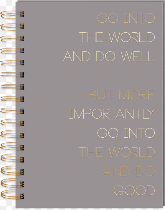 do good spiral bound journal - notebook