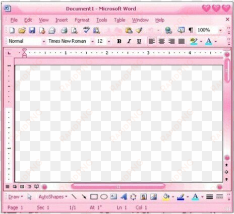 document 1 microsoft word pink