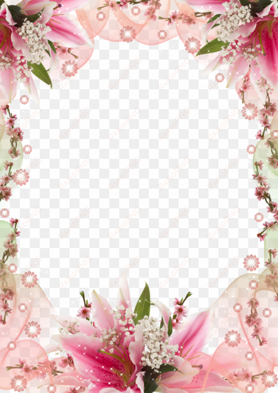 download marcos de cumpleaños con flores clipart picture - picture frame