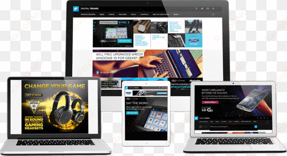download media kit - mobile ads with transparent background