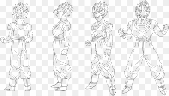 dragonball z gohan super saiyan by horsemanofwar14 - dragon ball z battle of gods drawings