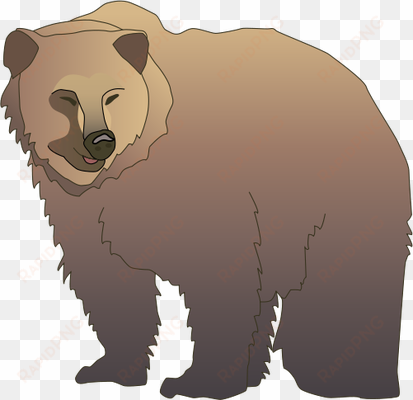 drawn grizzly bear animated - bear symbolism