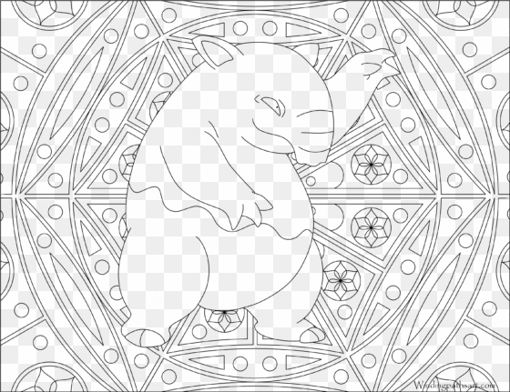 drowzee - pokemon adult coloring pages