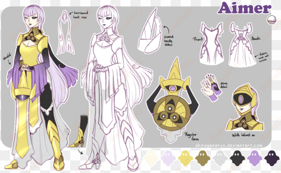 慮 on twitter - aegislash gijinka