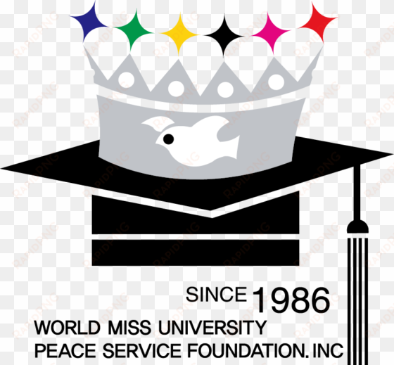 월드미스 학사모 로고 - miss world university logo