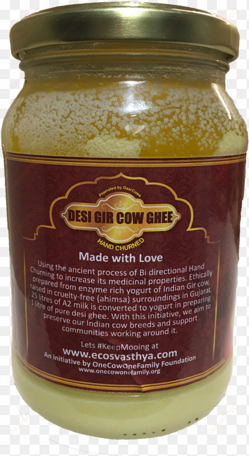 ecosvasthya desi gir cow a2 ghee 475ml - mumbai
