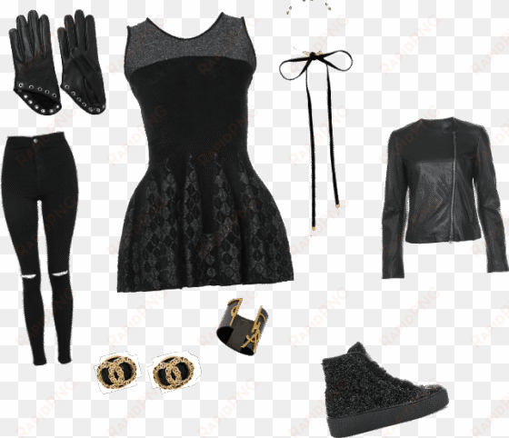 edgy girl - alexander mcqueen - gants en cuir À Œillets - noir