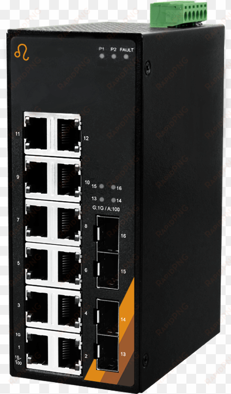 eg2 1604 sfp - 12-port industrial gigabit unmanaged ethernet switch