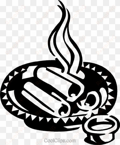egg rolls - egg roll clip art black and white