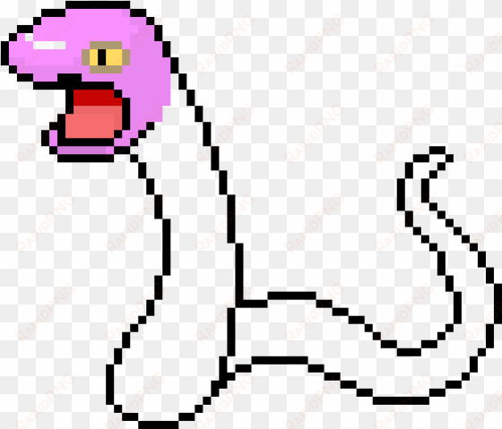 ekans - mario pixel art ghost