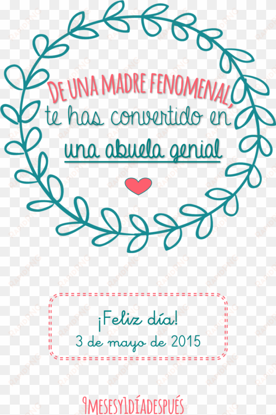 el día de la madre - mother's day