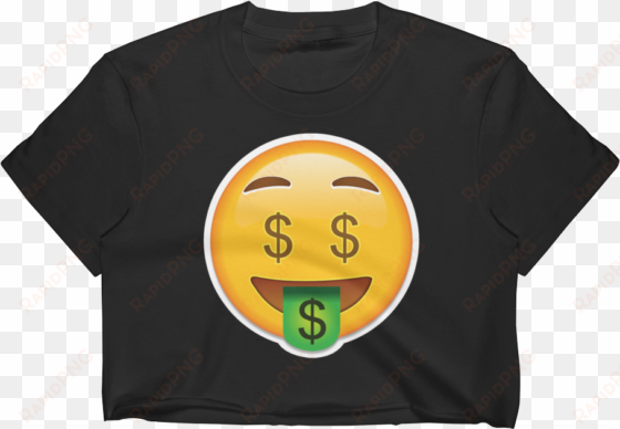 emoji crop top t shirt - zazzle geld-gesicht - emoji spiral notizblock