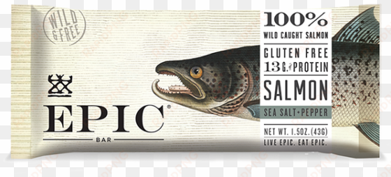 epic bar, the original meat, fruit, and nut bar, is - epic - salmon bar smoked maple - 1.3 oz.