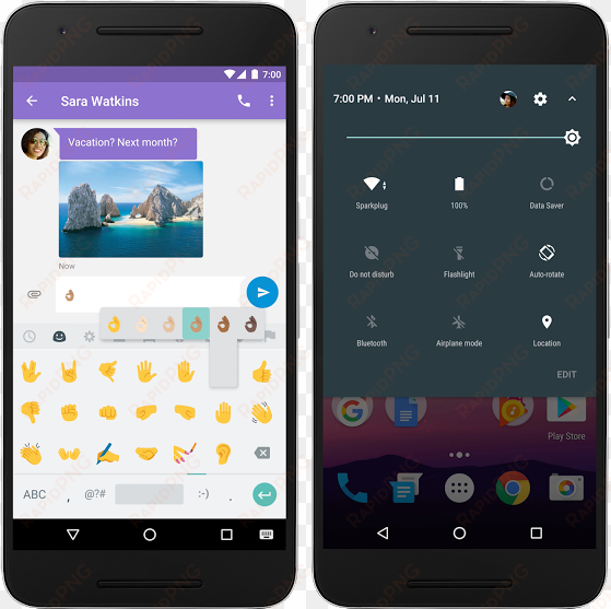esta versión, será más personal, con controles rápidos - android 7.0 nougat