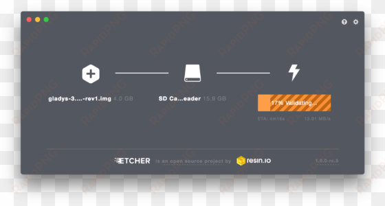 etcher gladys raspberry pi - mac linux