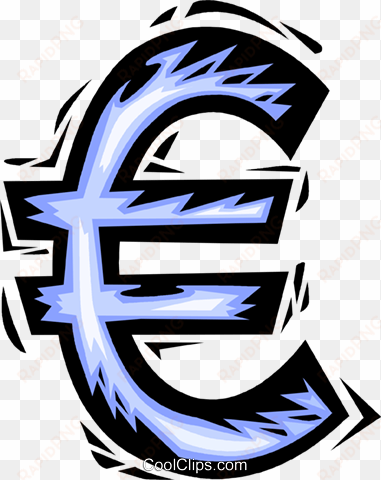 euro symbol royalty free vector clip art illustration - euro clipart