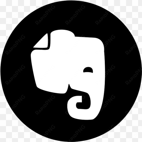 evernote black icon, social, media, icon png and vector - evernote icon